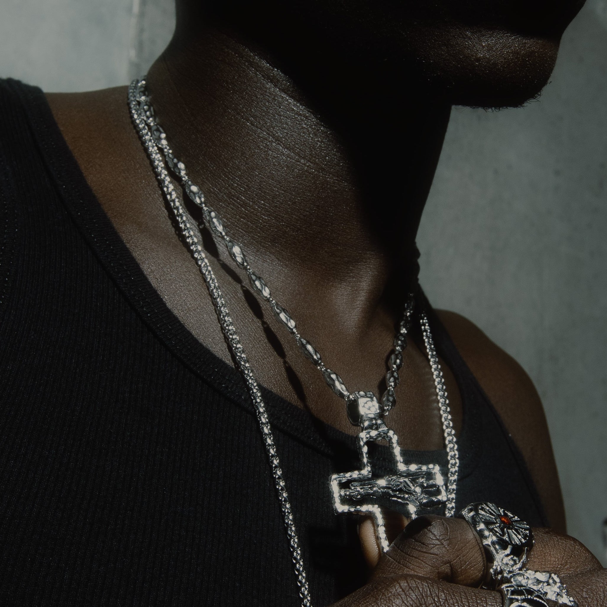 CRUCIFIX + SILEN CHAIN