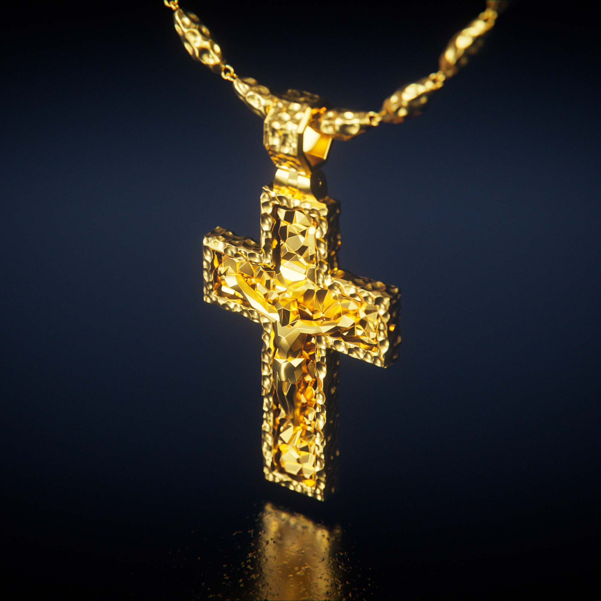 CRUCIFIX + SILEN CHAIN