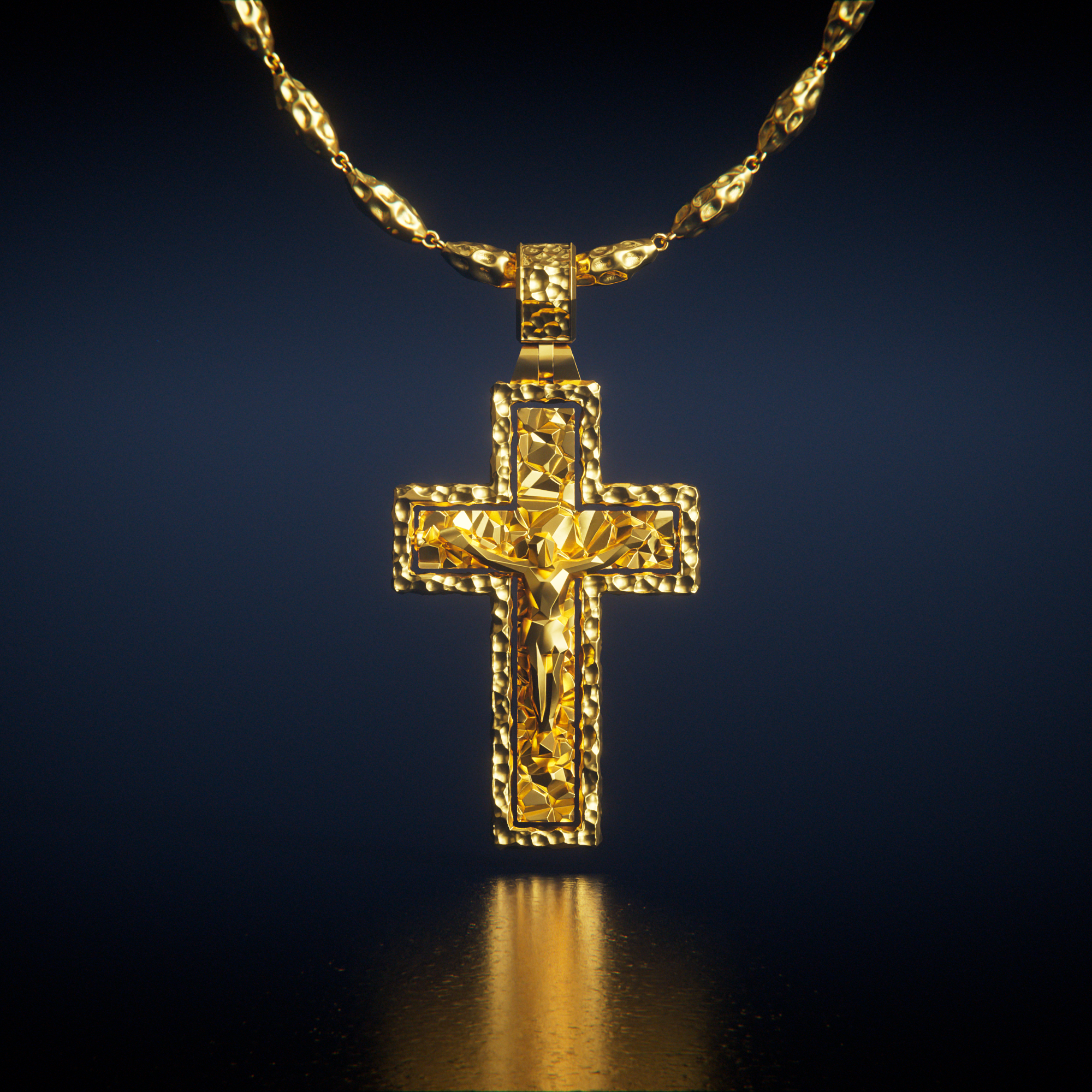 CRUCIFIX + SILEN CHAIN