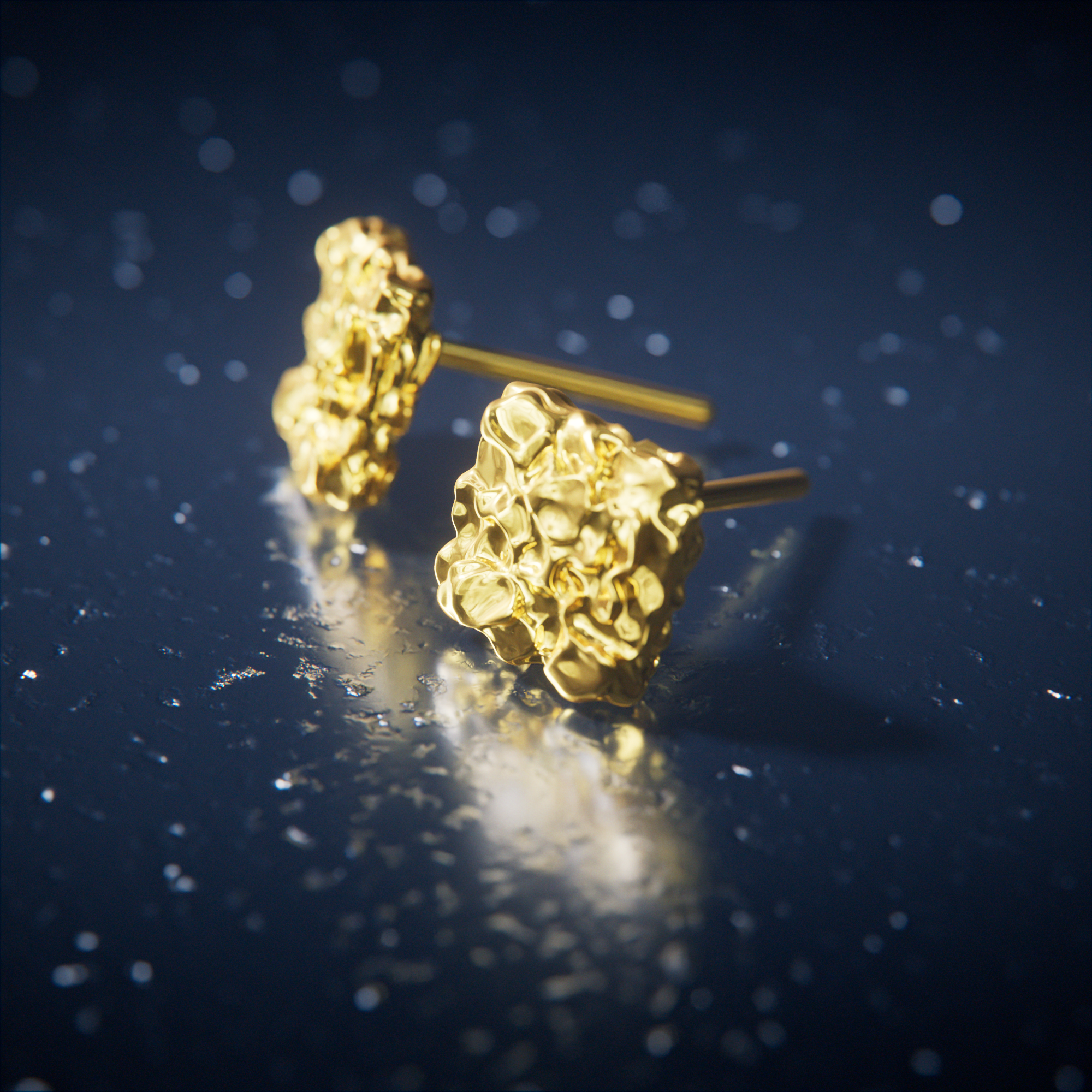 PRE-ORDER: CRUSHED EARRINGS - GOLD