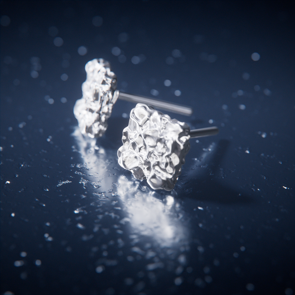 PRE-ORDER: CRUSHED EARRINGS - SILVER
