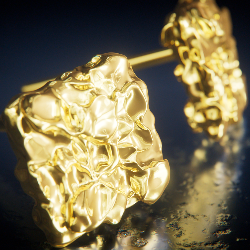 PRE-ORDER: CRUSHED EARRINGS - GOLD