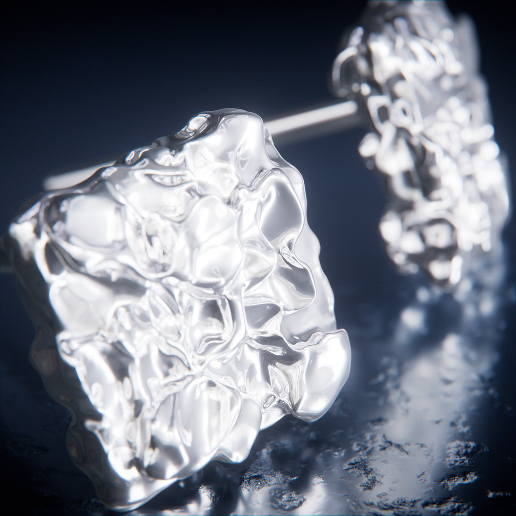PRE-ORDER: CRUSHED EARRINGS - SILVER