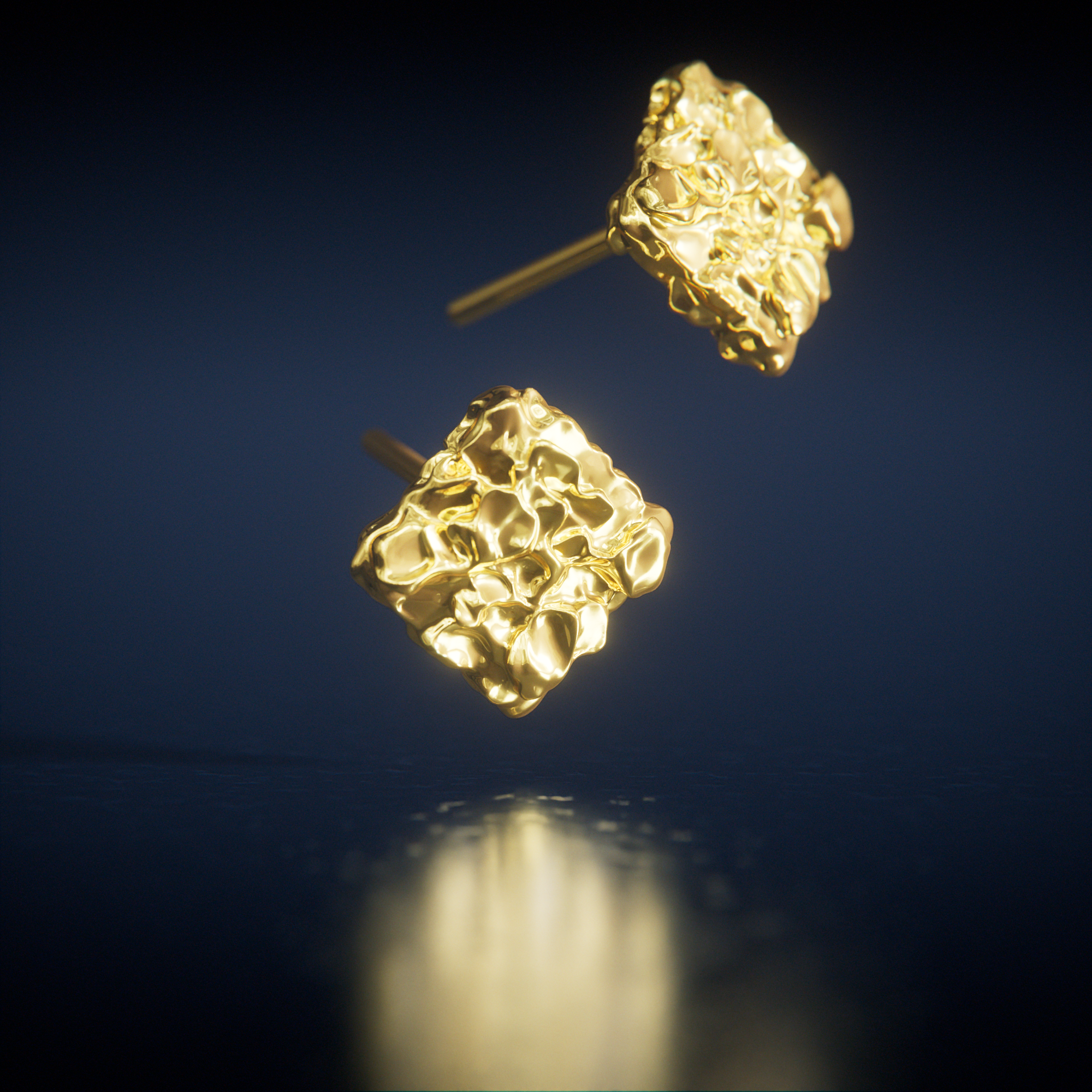 PRE-ORDER: CRUSHED EARRINGS - GOLD