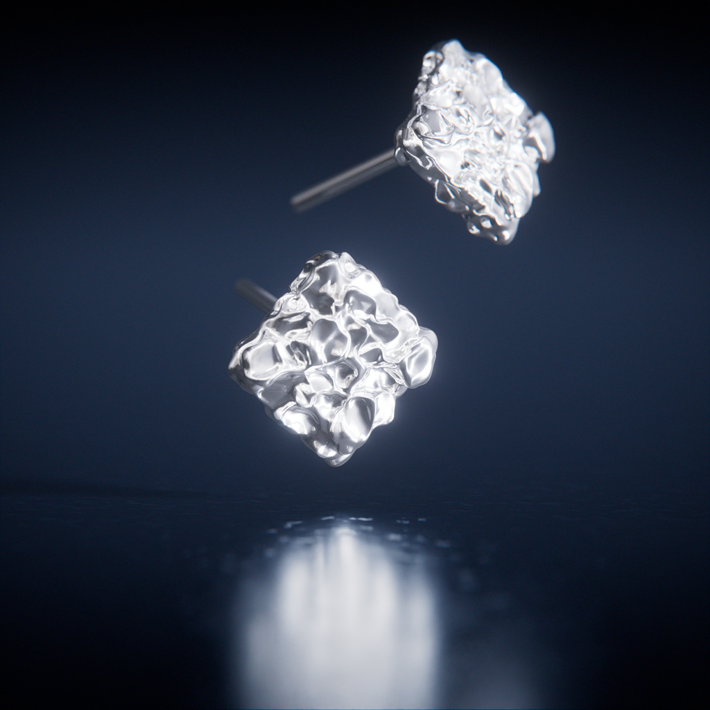 PRE-ORDER: CRUSHED EARRINGS - SILVER