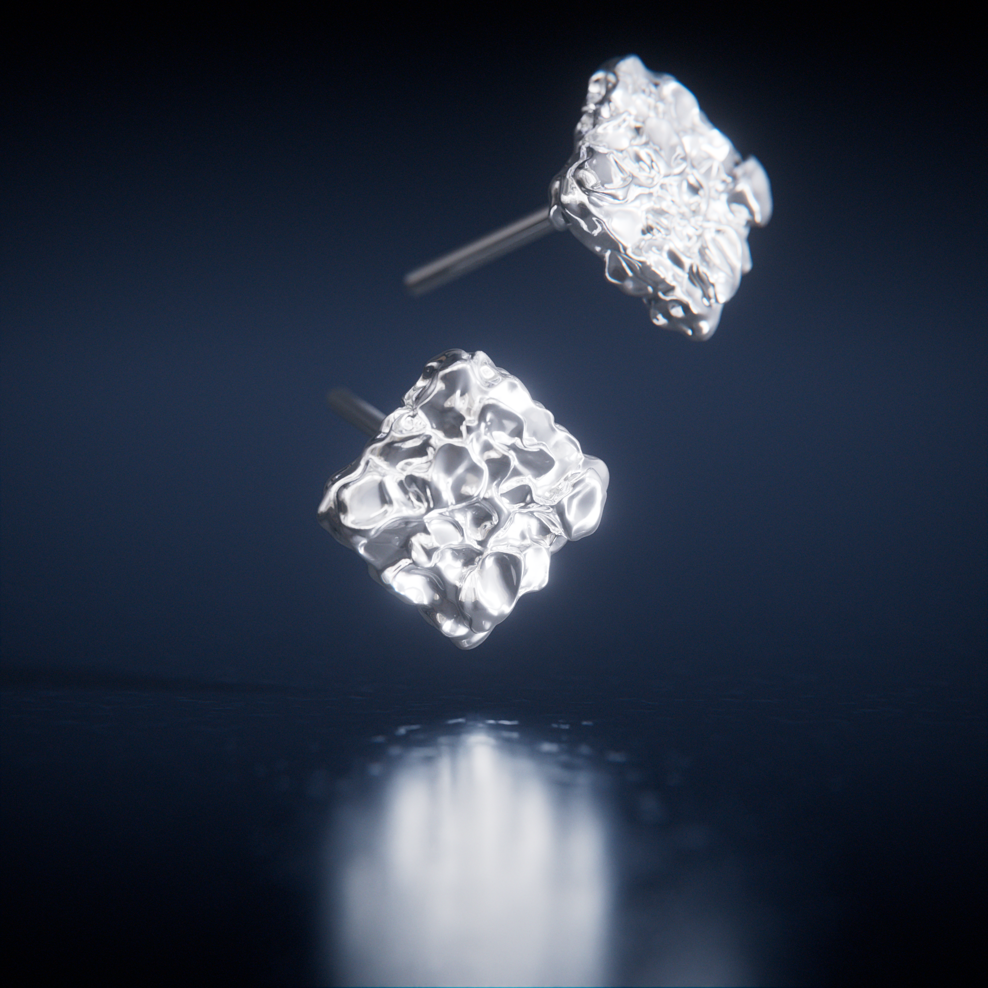 PRE-ORDER: CRUSHED EARRINGS - SILVER