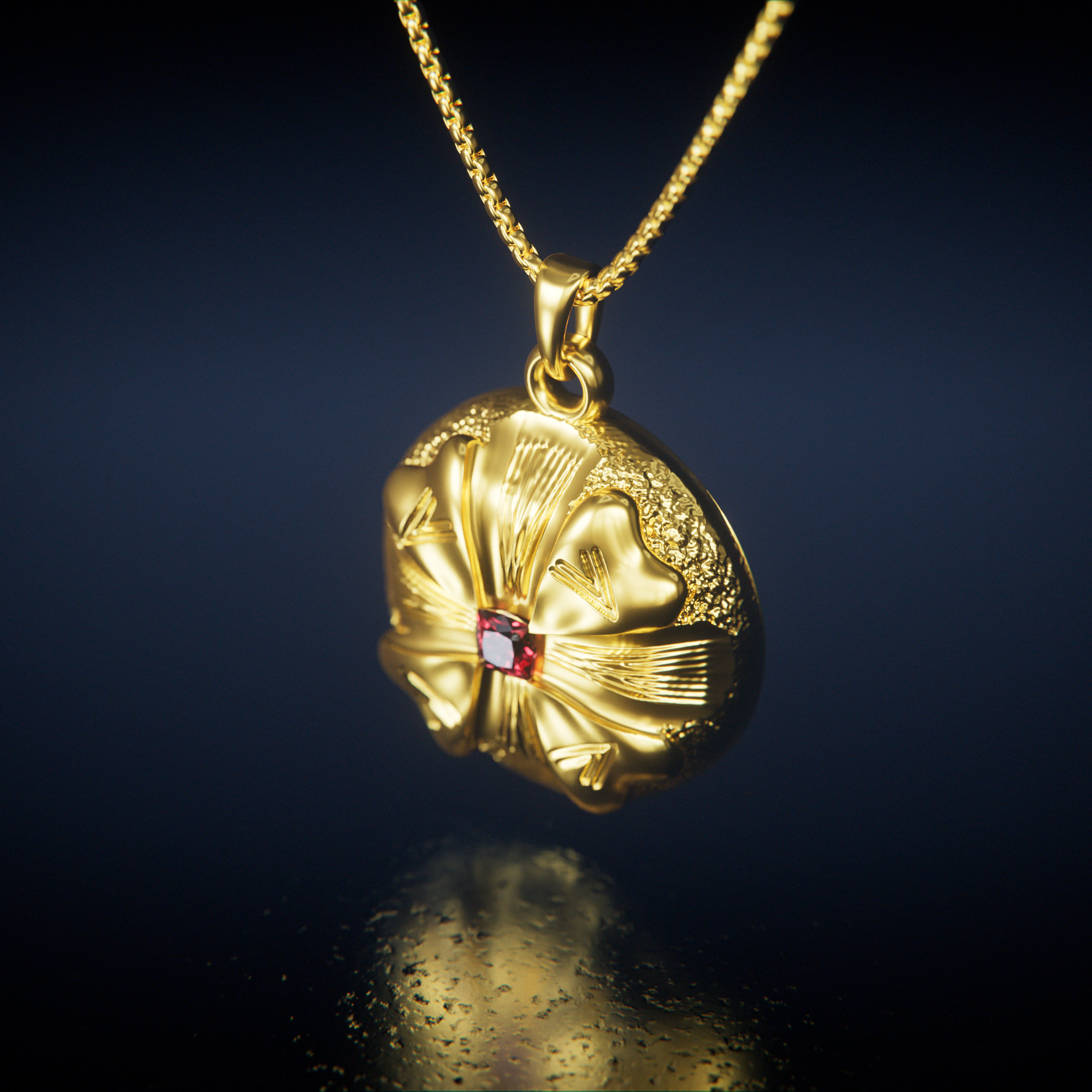 Sanctum Pendant Gold — angle