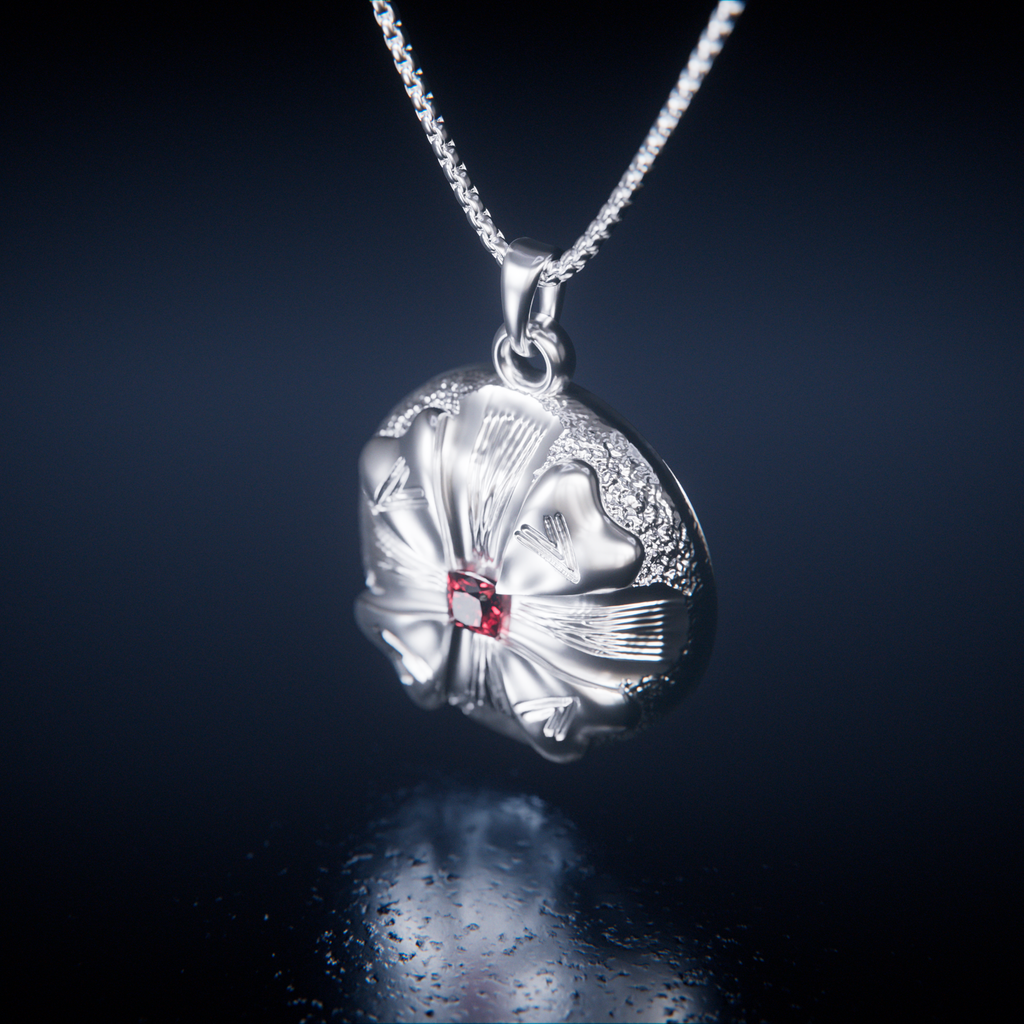 Sanctum Pendant Silver — angle