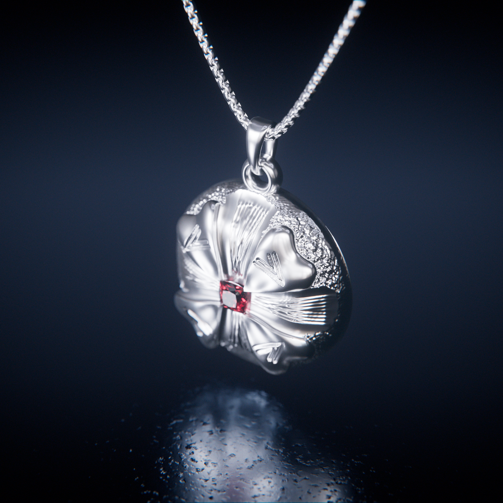 Sanctum Pendant Silver — angle
