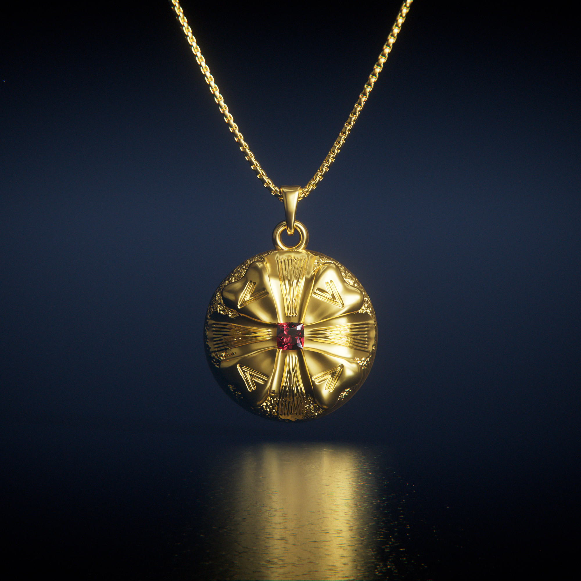 Sanctum Pendant Gold — main