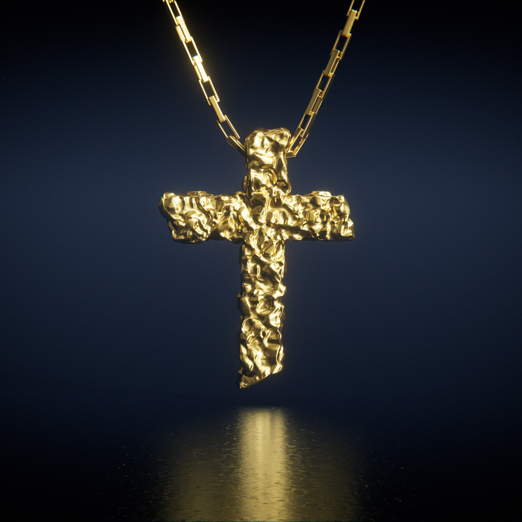 Crushed Cross Gold — main