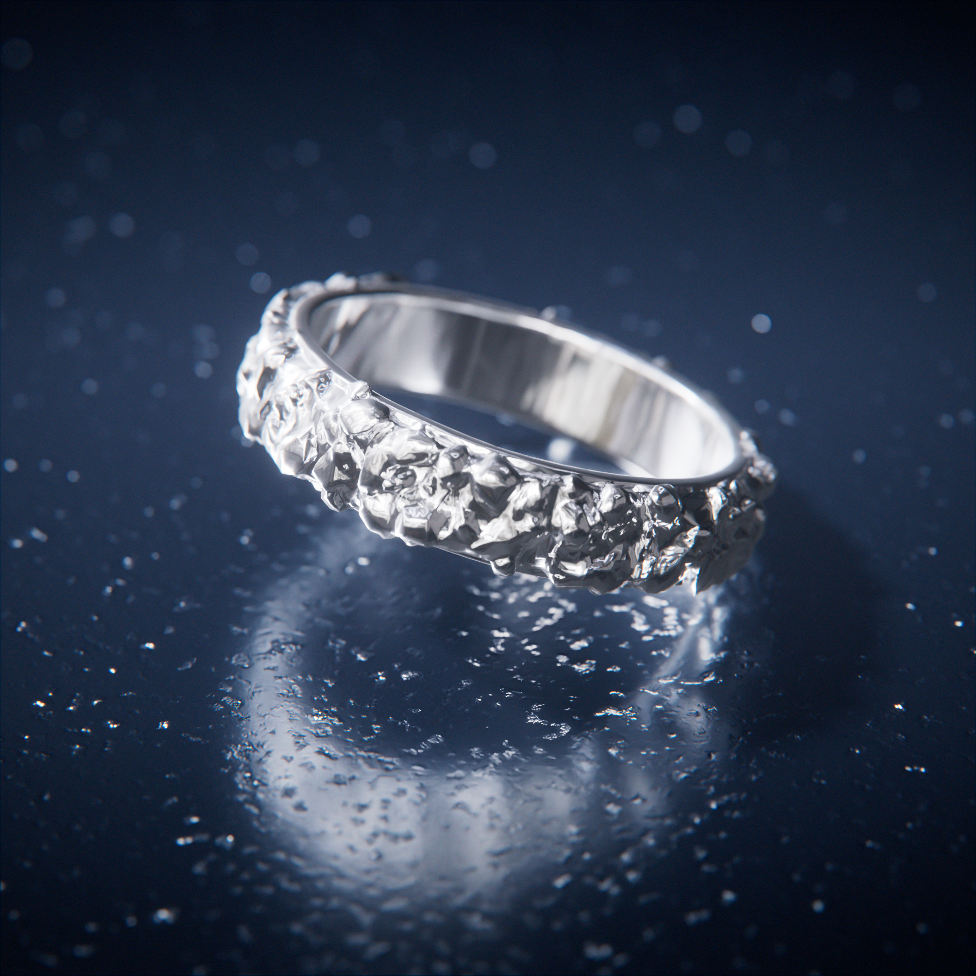 Crushed Slim Silver — angle